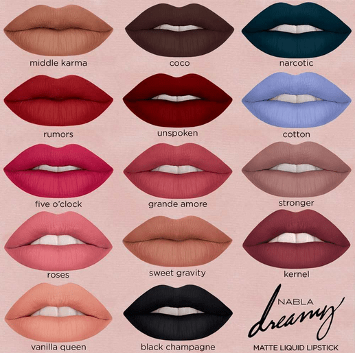 Dreamy matte liquid lipsticks
